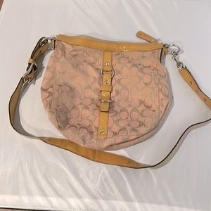 Light pink Coach long bag super cute